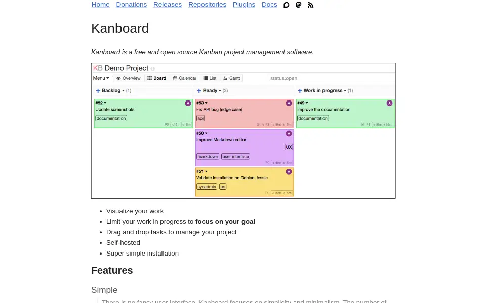 Preview of Kanboard