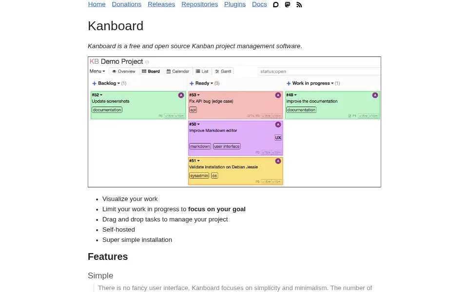 Preview of Kanboard