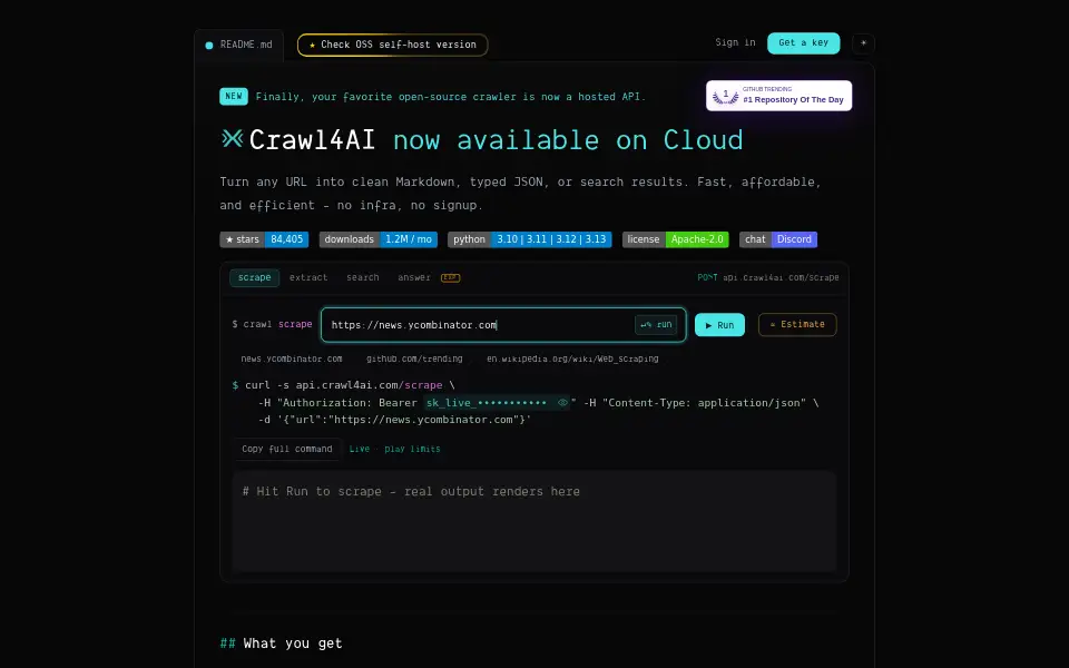 Preview of Crawl4AI