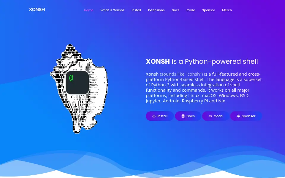 Preview of xonsh