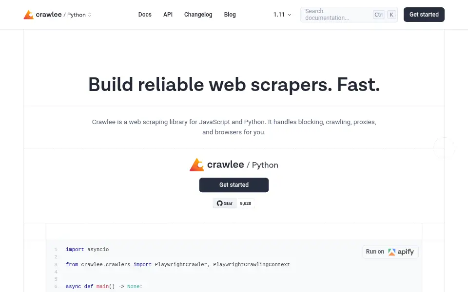 Preview of Crawlee for Python