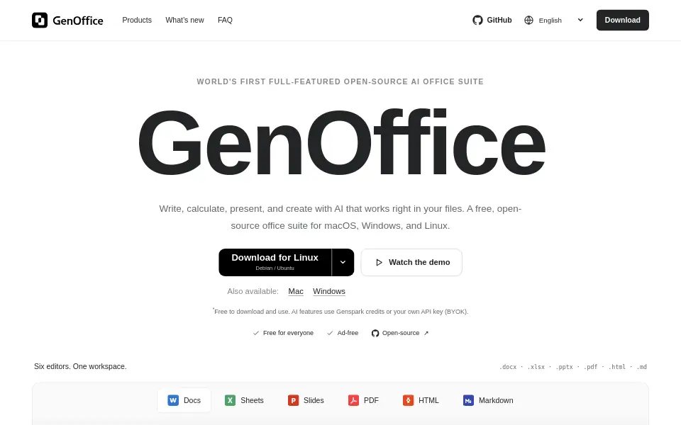 Preview of GenOffice