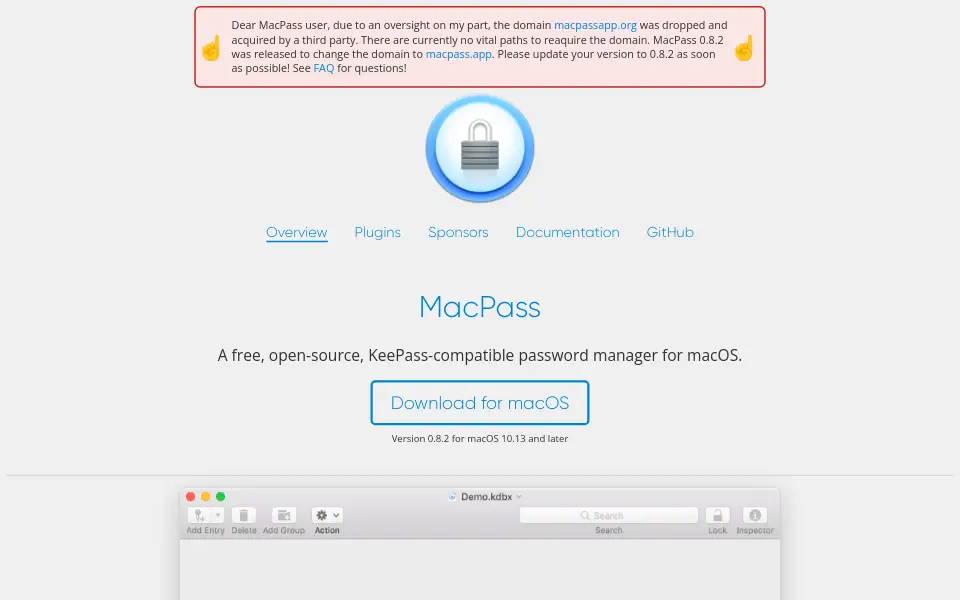 Preview of MacPass