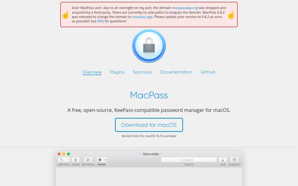 Preview of MacPass