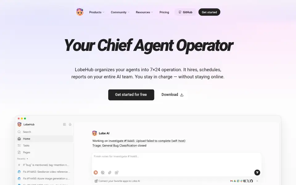 Preview of LobeHub