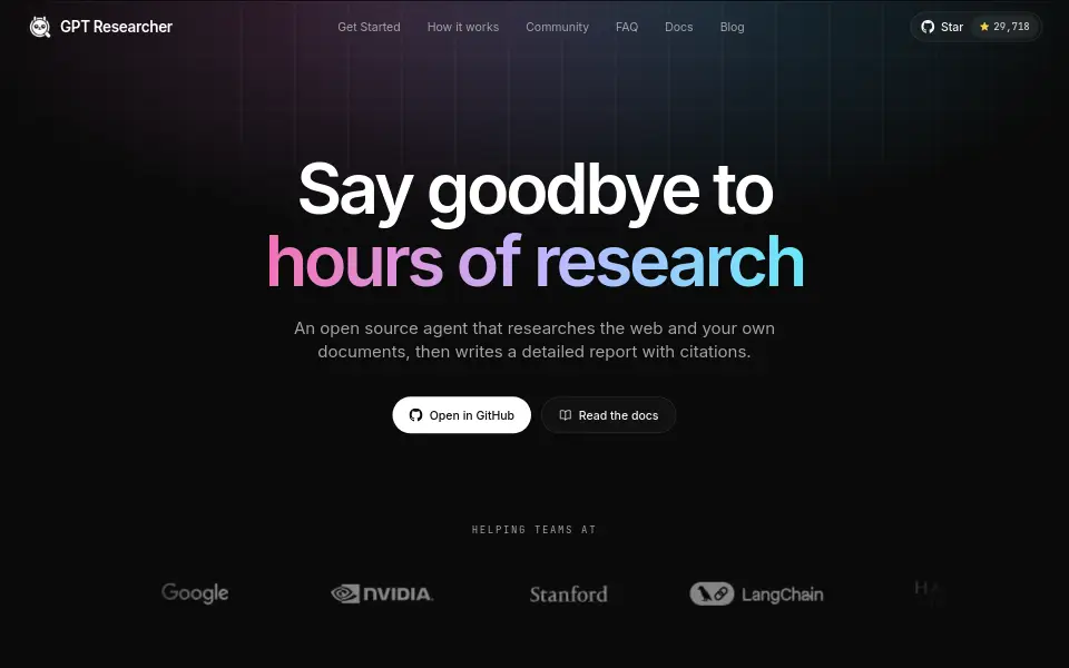 Preview of gpt-researcher