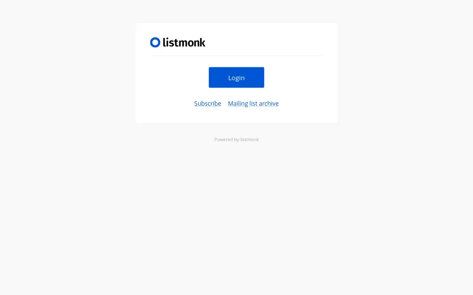 Preview of listmonk