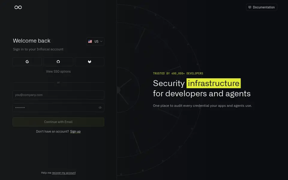 Preview of infisical