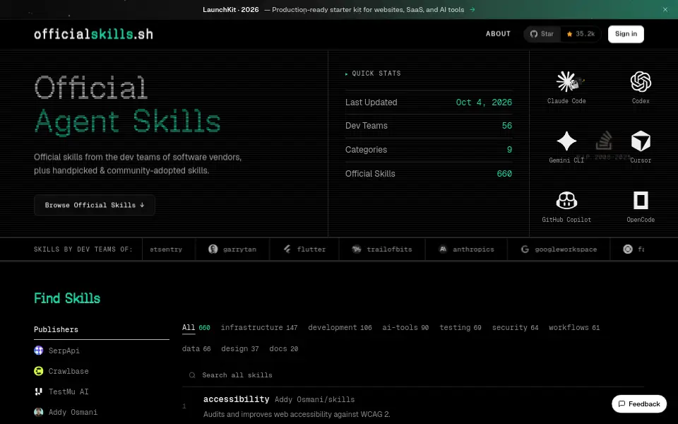 Preview of awesome-agent-skills