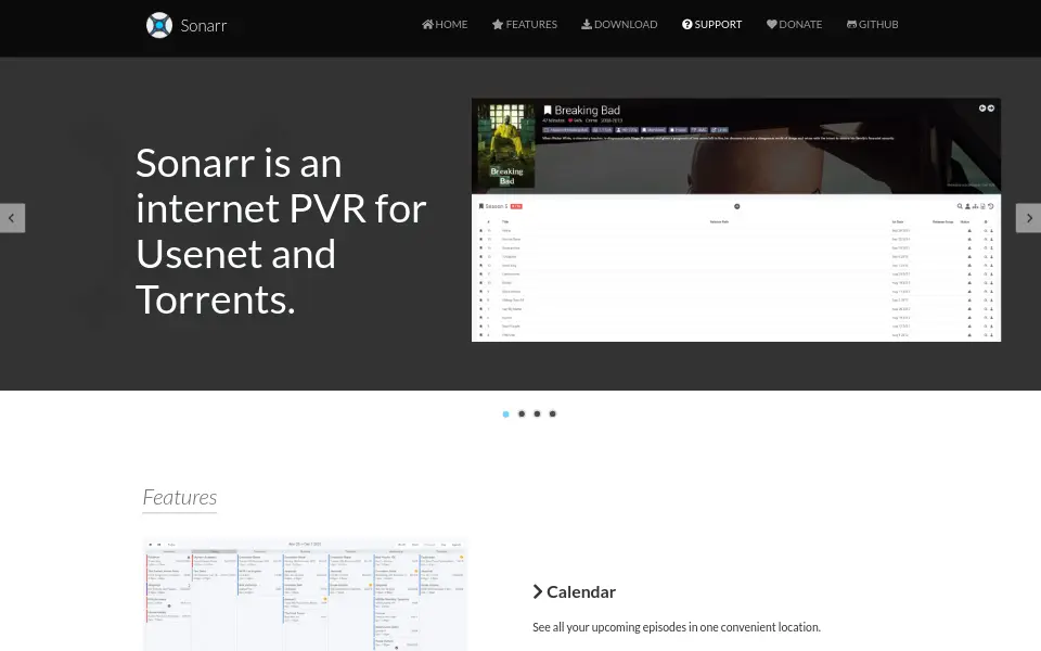 Preview of Sonarr