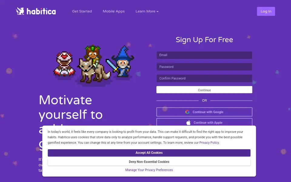 Preview of habitica