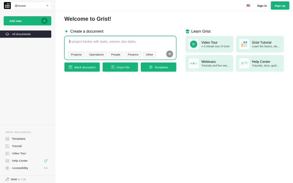Preview of grist-core