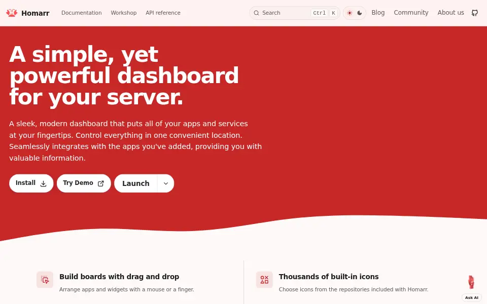 Preview of homarr