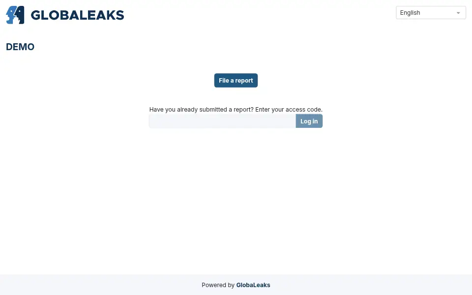 Preview of globaleaks-whistleblowing-software
