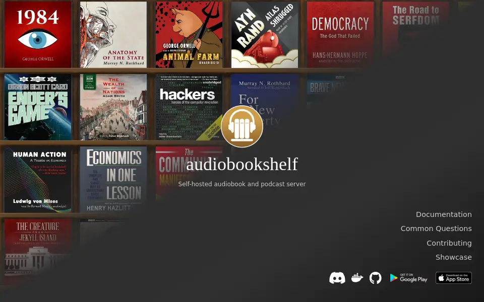 Preview of audiobookshelf