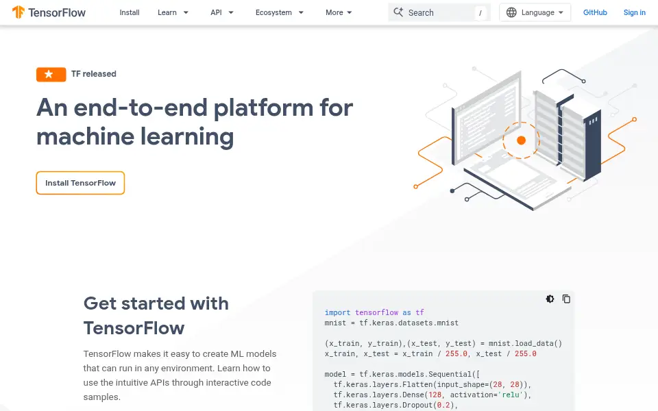 Preview of TensorFlow