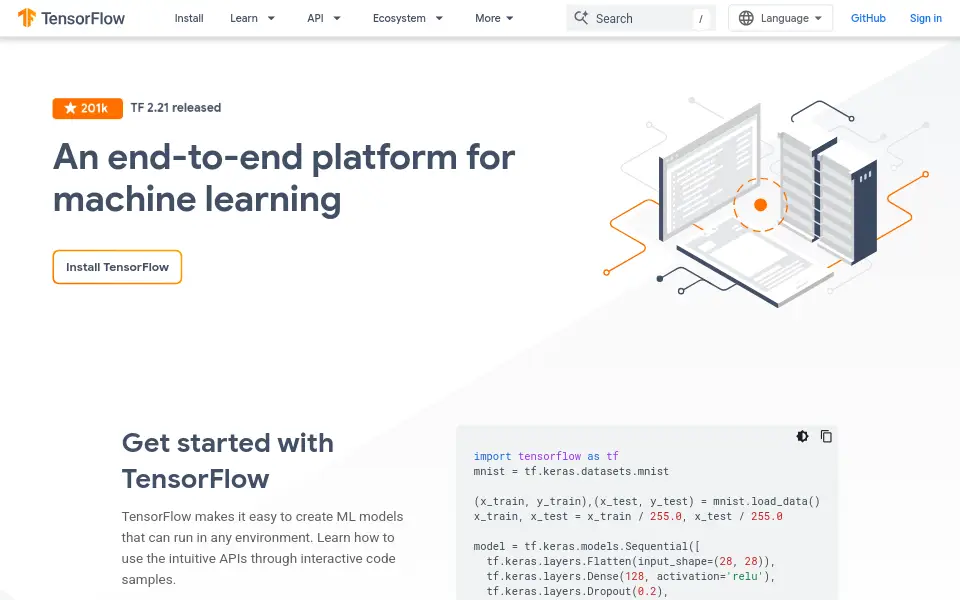 Preview of TensorFlow