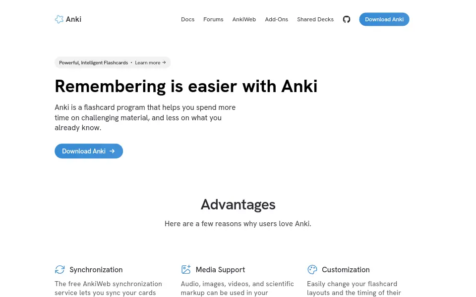 Preview of anki
