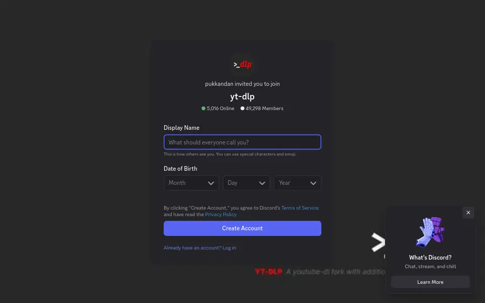 Preview of yt-dlp