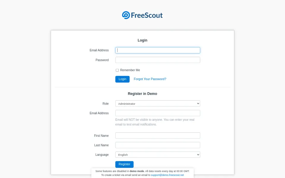 Preview of freescout