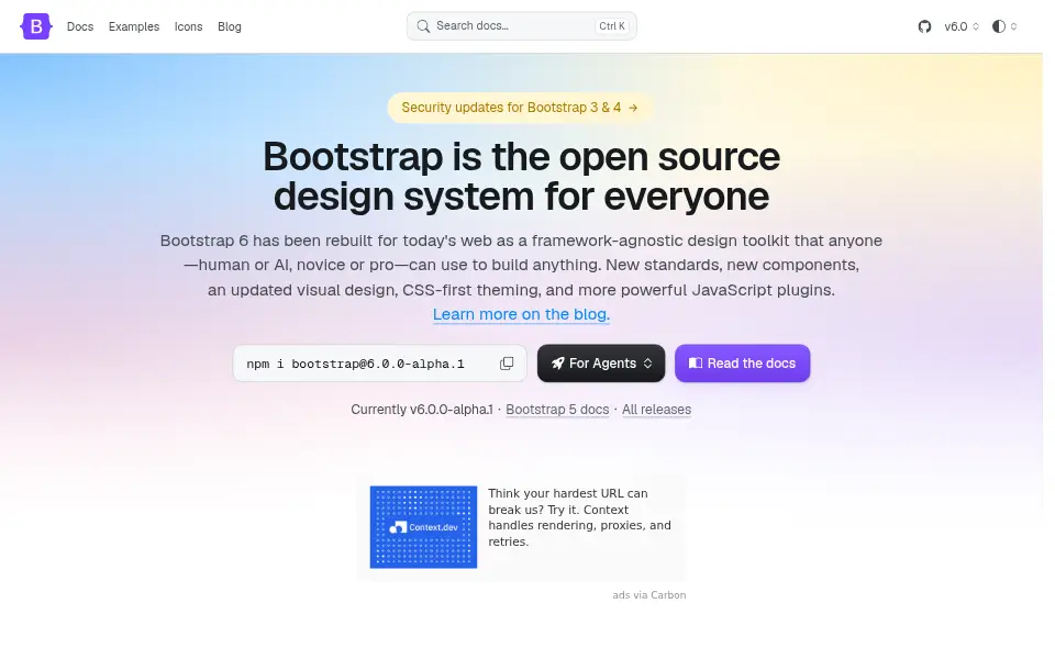Preview of Bootstrap