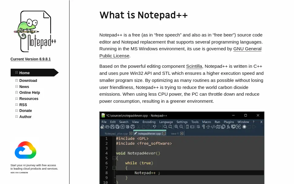 Preview of notepad-plus-plus