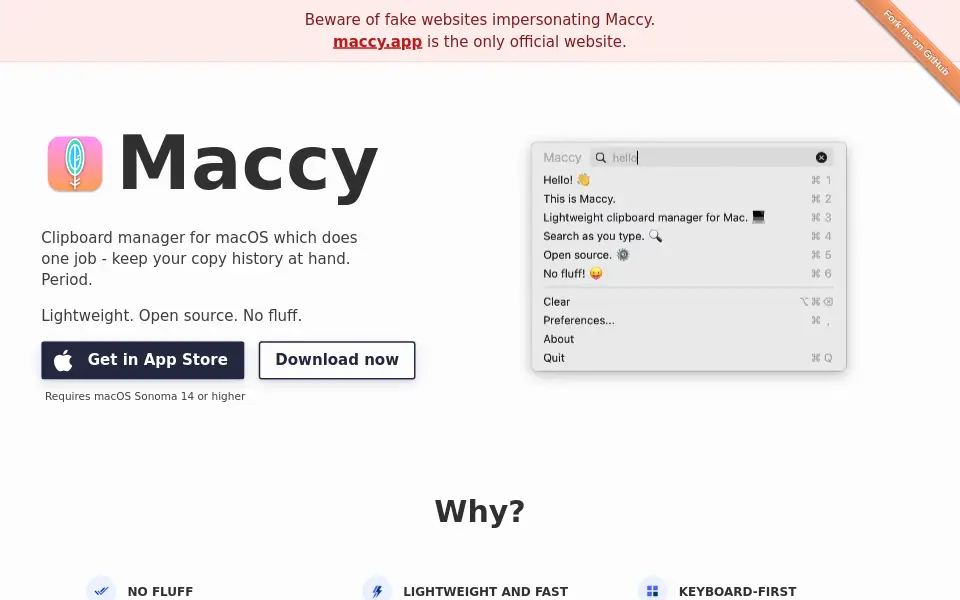Preview of Maccy
