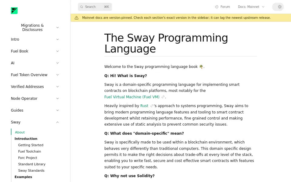 Preview of sway