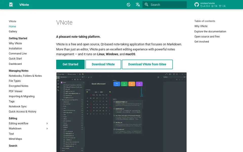 Preview of vnote