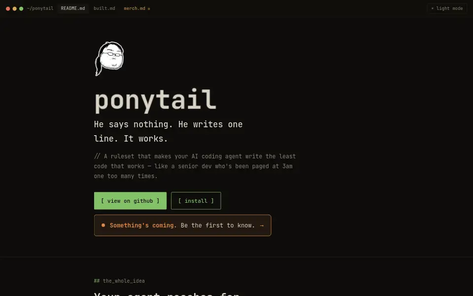 Preview of Ponytail