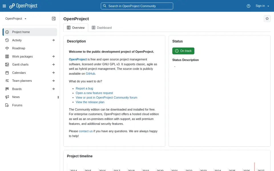 Preview of openproject