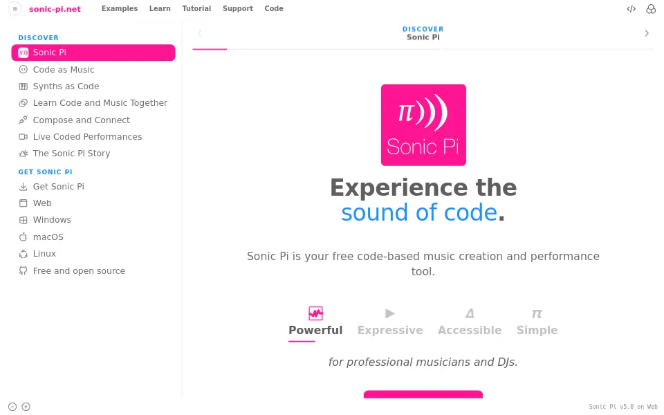 Preview of sonic-pi