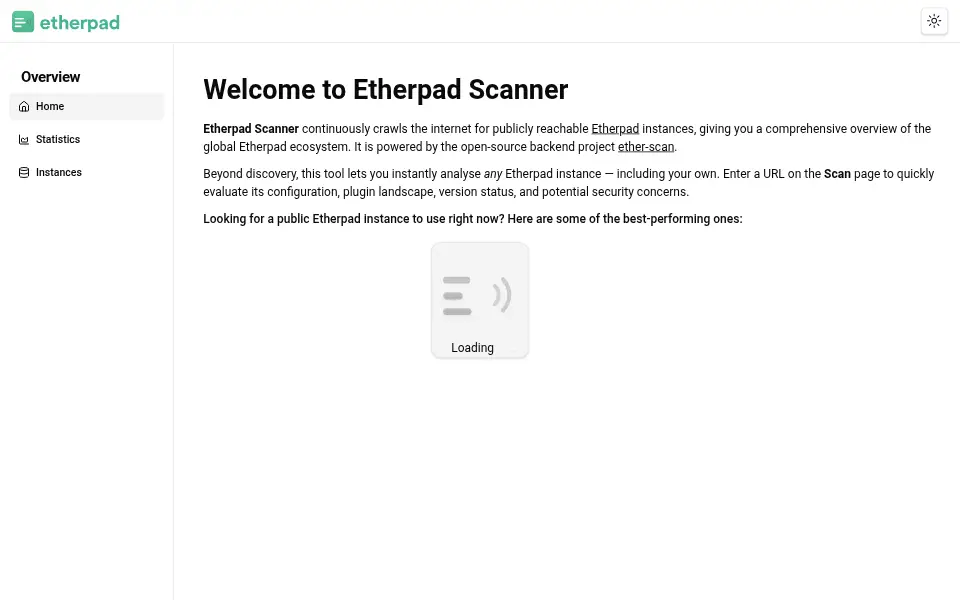 Preview of etherpad