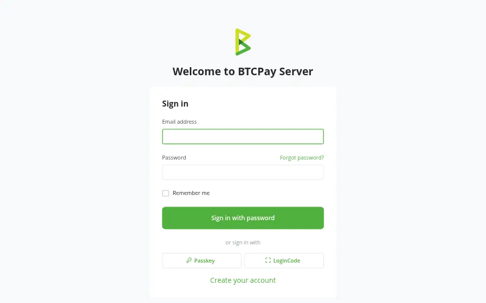 Preview of btcpayserver