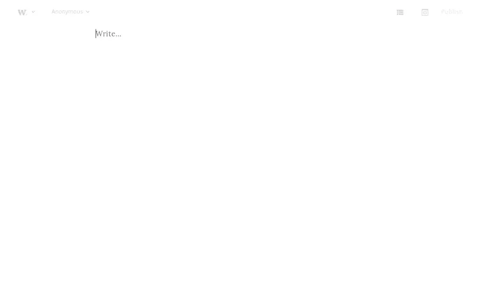 Preview of writefreely