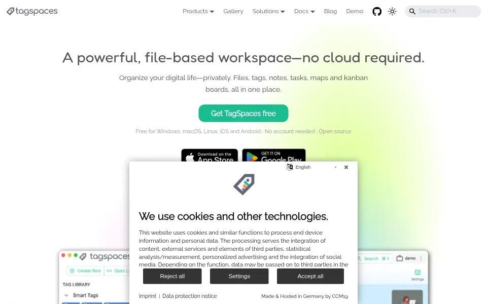 Preview of tagspaces