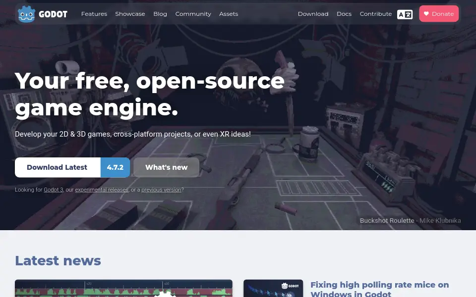 Preview of Godot Engine