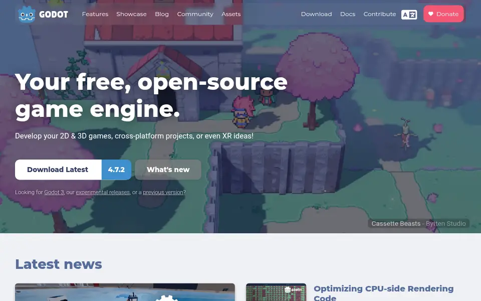 Preview of Godot Engine