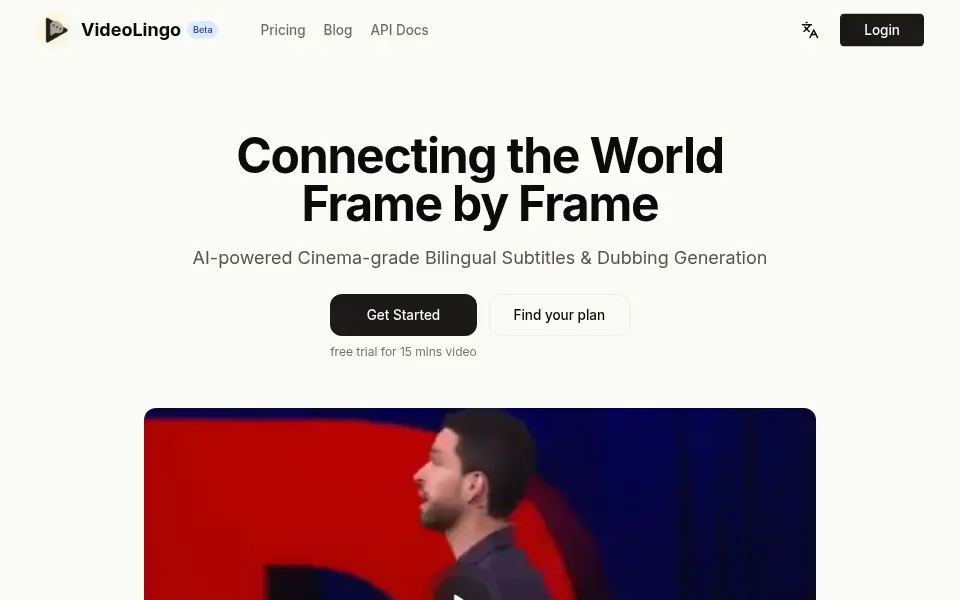 Preview of VideoLingo