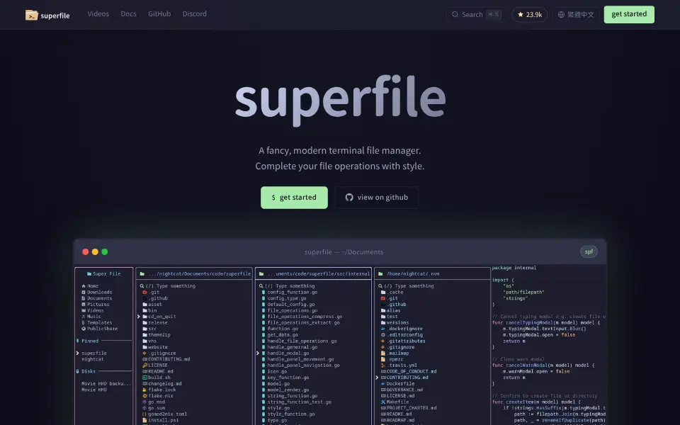 Preview of superfile