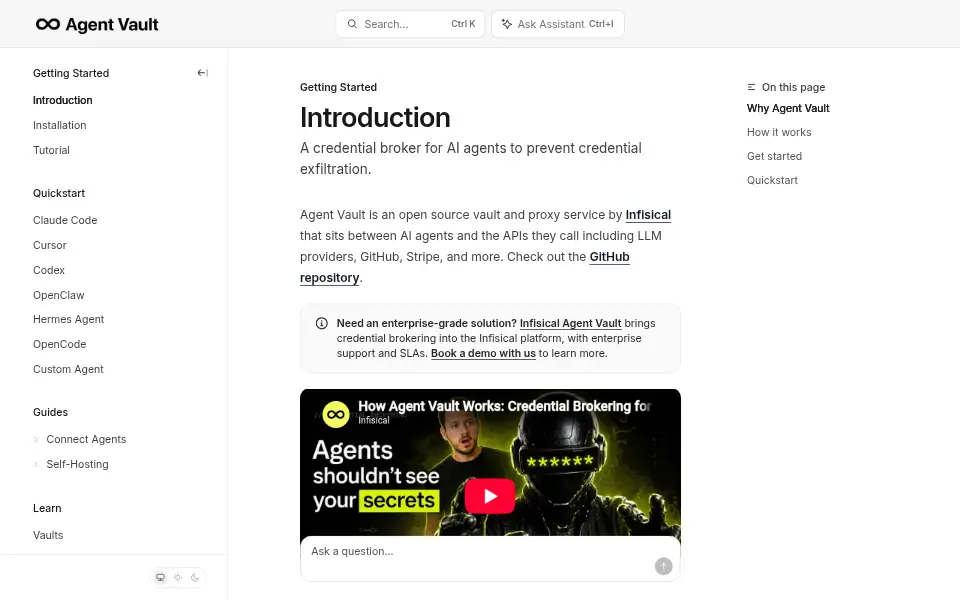Preview of agent-vault