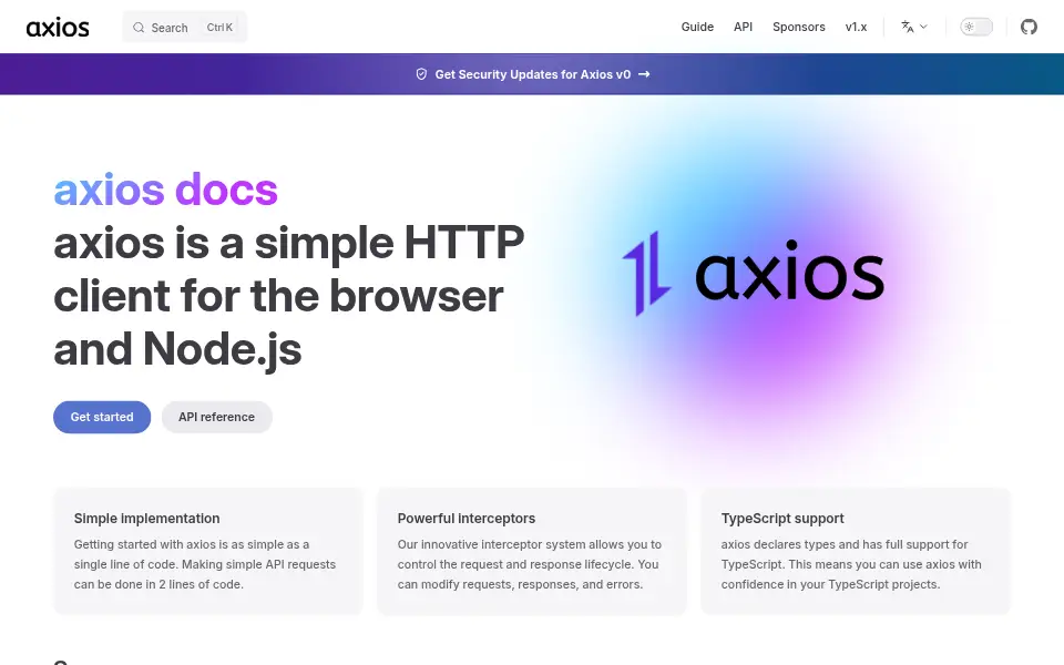 Preview of Axios