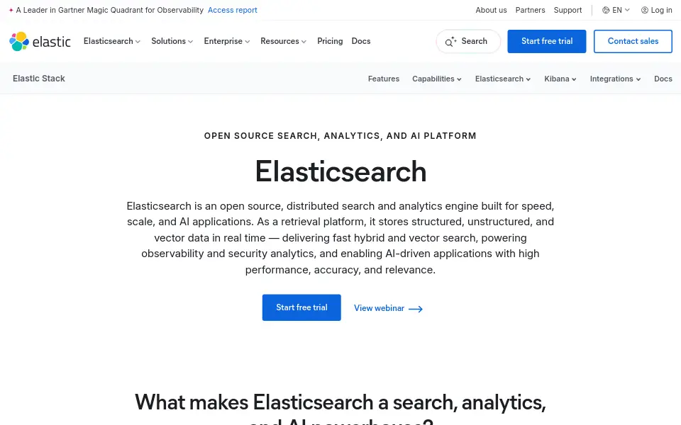 Preview of Elasticsearch