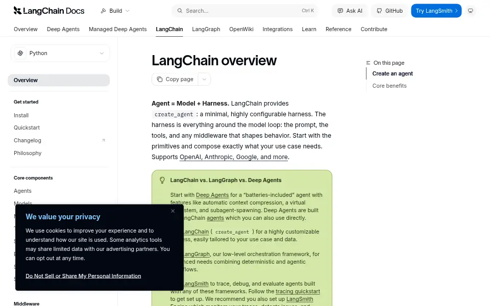 Preview of LangChain