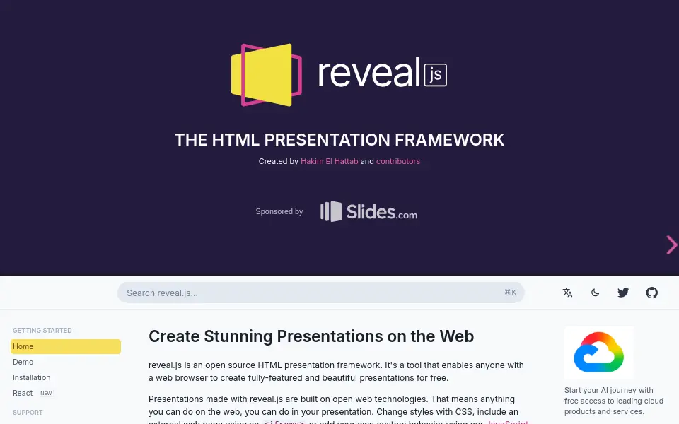 Preview of reveal.js