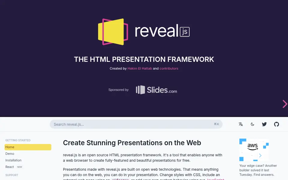 Preview of reveal.js