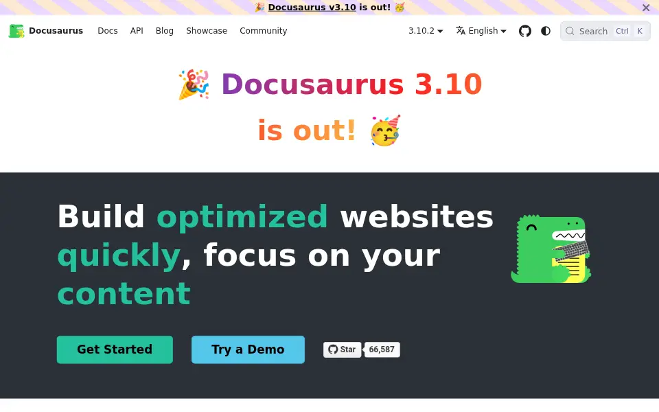 Preview of Docusaurus