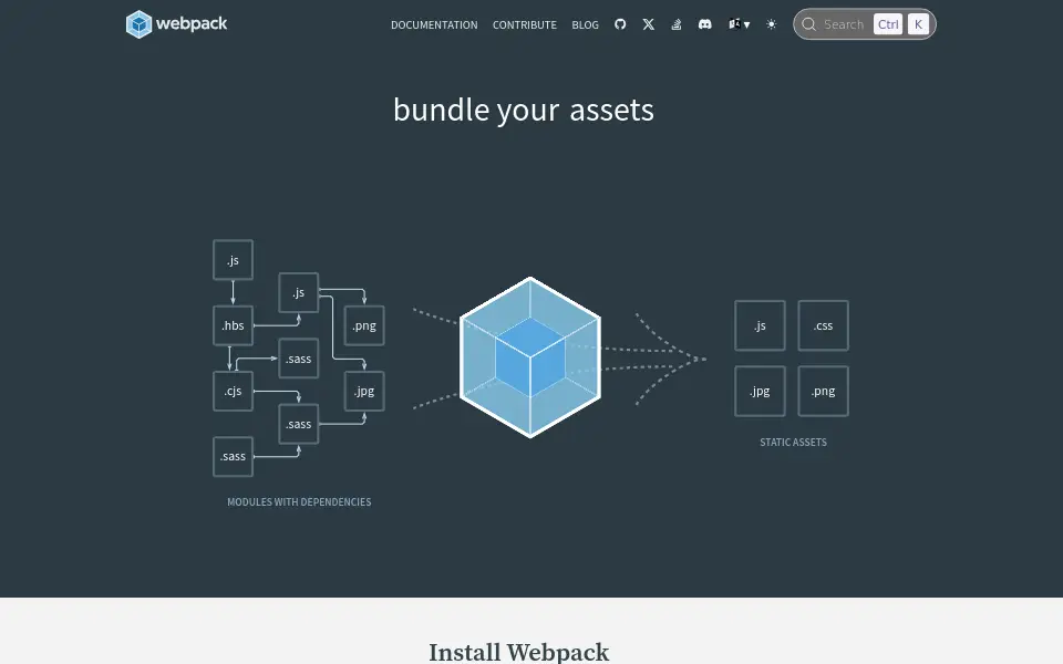 Preview of webpack