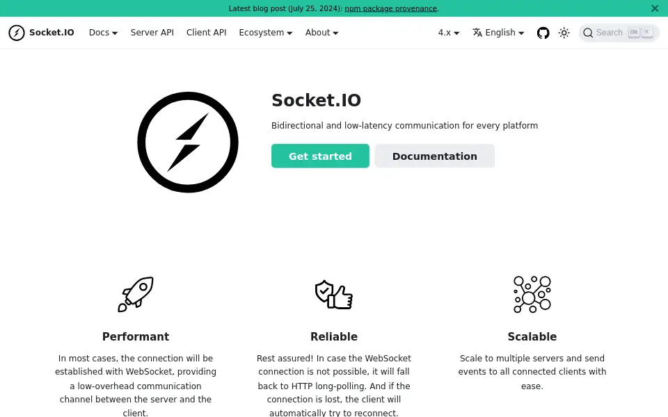 Preview of Socket.IO