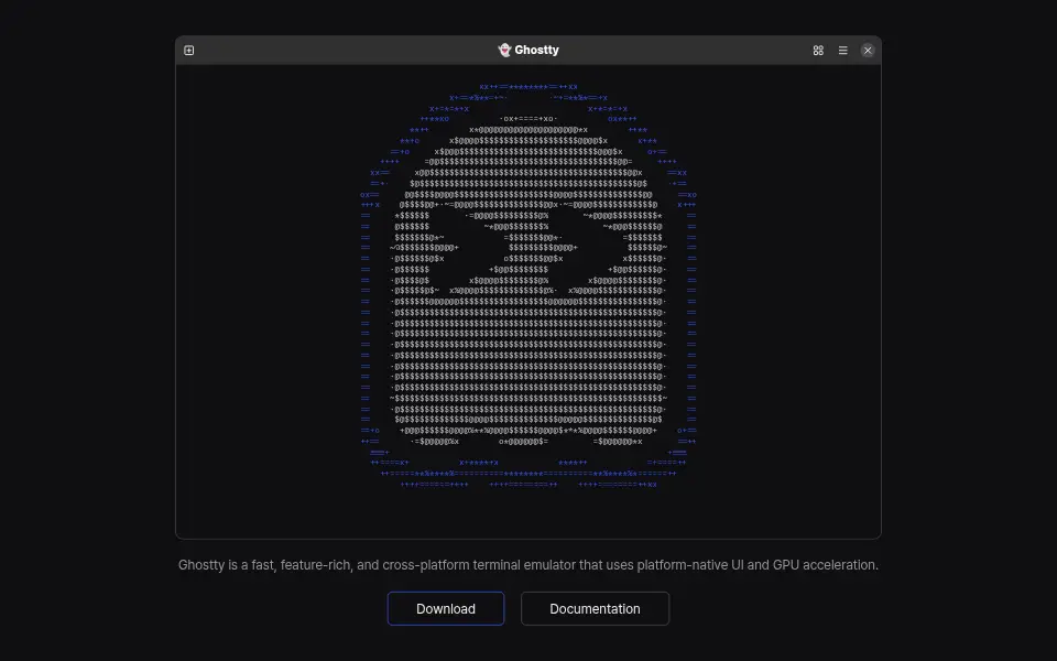 Preview of Ghostty